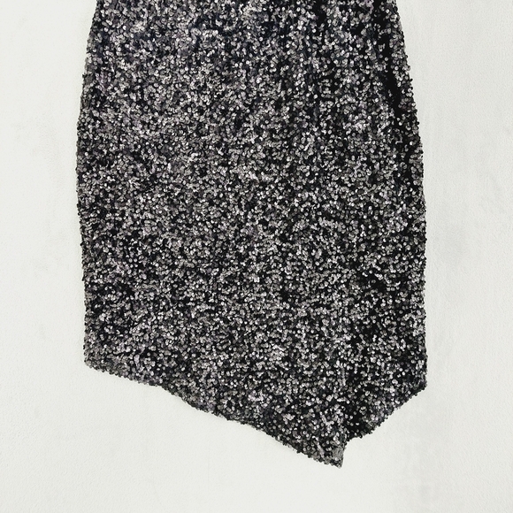 New Nordstrom CIEBON Signy Sequin Asymmetric Gown Dress P5689 - Picture 3 of 10